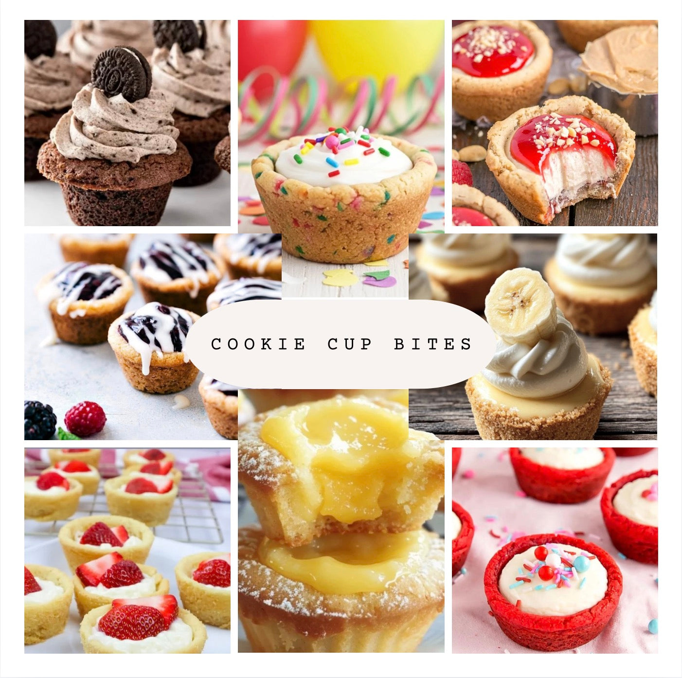 🍰 FloJo’s Custom Sweets Signature Cookie Cup Bites